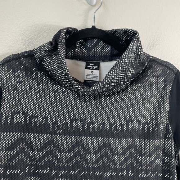 NEW $75 Nike Pro Womens XL Hyperwarm Dri-Fit Base Layer Top Athletic Shirt - Picture 3 of 10